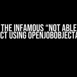 Solving the Infamous “Not able to open job object using OpenJobObjectA” Error